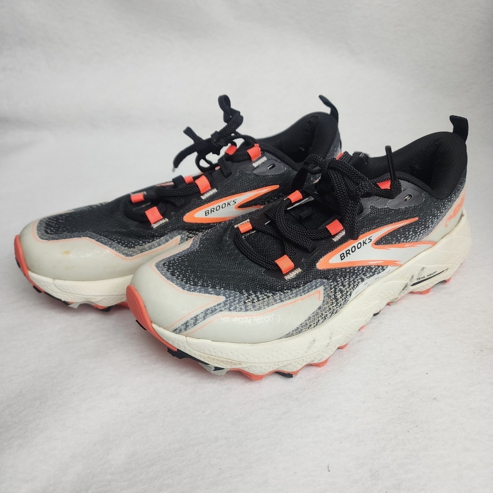 Brooks Cascadia 18 Trail 1204161B011 Sneakers Womens 8 Black Mesh Lace Up Shoes